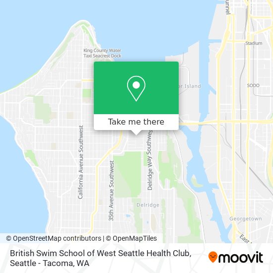 British Swim School of West Seattle Health Club map