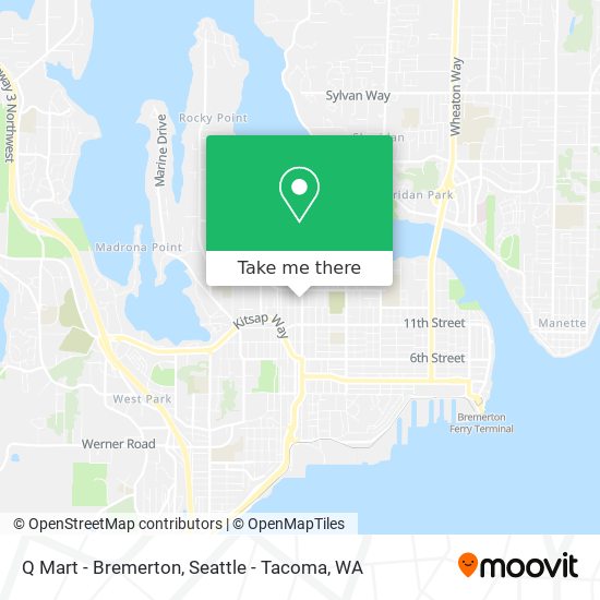 Mapa de Q Mart - Bremerton