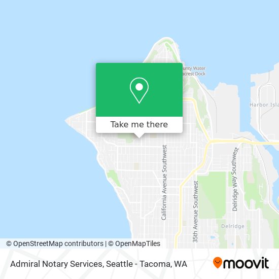 Admiral Notary Services map