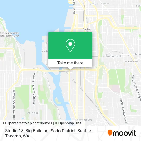 Studio 18, Big Building. Sodo District map
