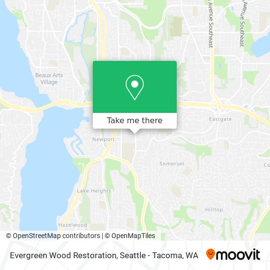 Evergreen Wood Restoration map