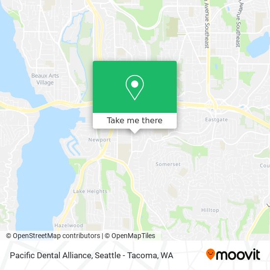 Pacific Dental Alliance map