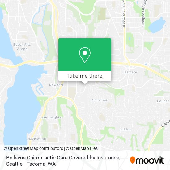 Mapa de Bellevue Chiropractic Care Covered by Insurance