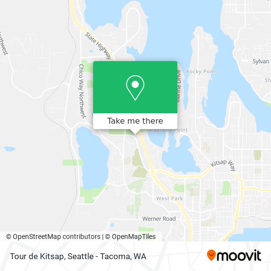 Tour de Kitsap map