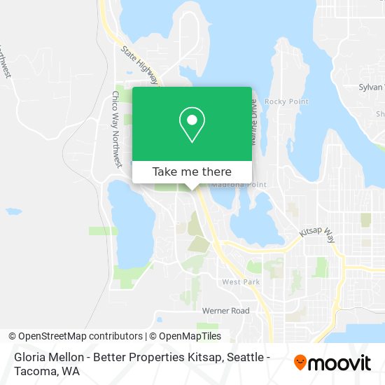 Mapa de Gloria Mellon - Better Properties Kitsap