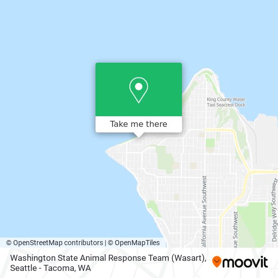 Mapa de Washington State Animal Response Team (Wasart)