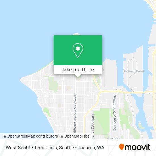 Mapa de West Seattle Teen Clinic