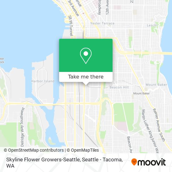 Skyline Flower Growers-Seattle map