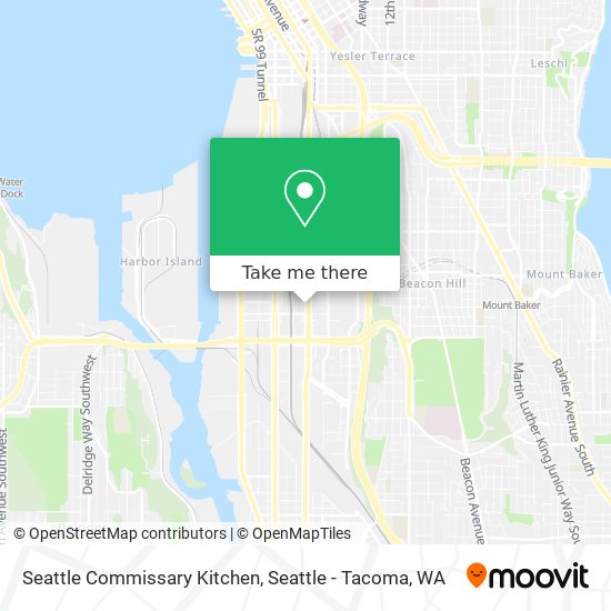 Seattle Commissary Kitchen map