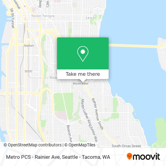 Mapa de Metro PCS - Rainier Ave