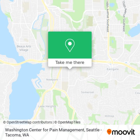 Mapa de Washington Center for Pain Management