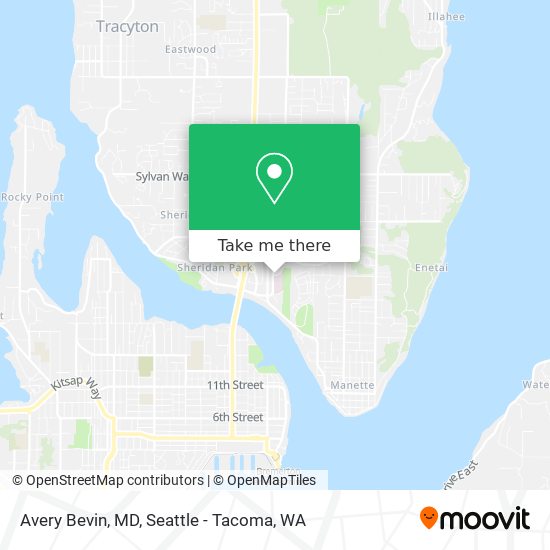 Mapa de Avery Bevin, MD