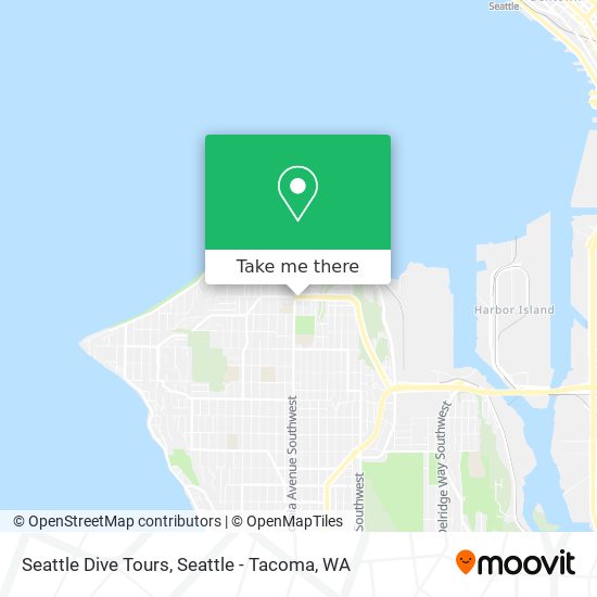Seattle Dive Tours map