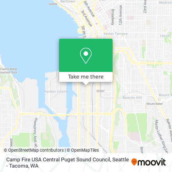 Camp Fire USA Central Puget Sound Council map