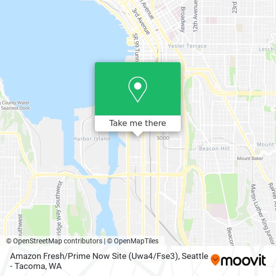 Mapa de Amazon Fresh / Prime Now Site (Uwa4 / Fse3)