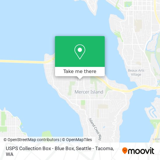 USPS Collection Box - Blue Box map