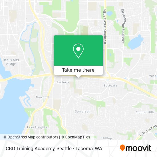 CBD Training Academy map