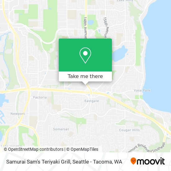 Samurai Sam's Teriyaki Grill map