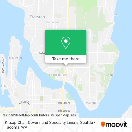 Kitsap Chair Covers and Specialty Linens map
