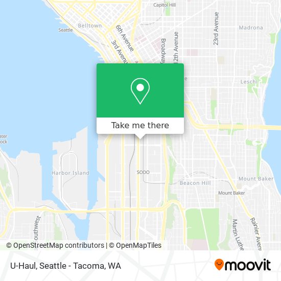 U-Haul map