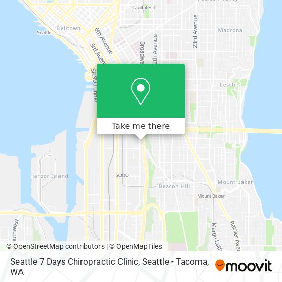 Seattle 7 Days Chiropractic Clinic map