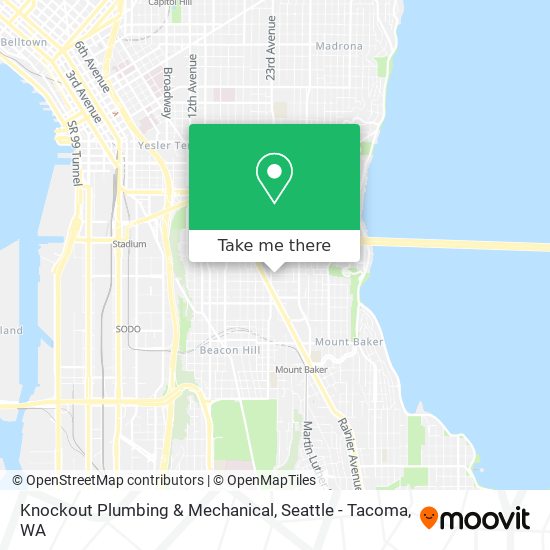 Mapa de Knockout Plumbing & Mechanical