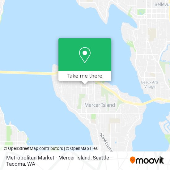 Metropolitan Market - Mercer Island map