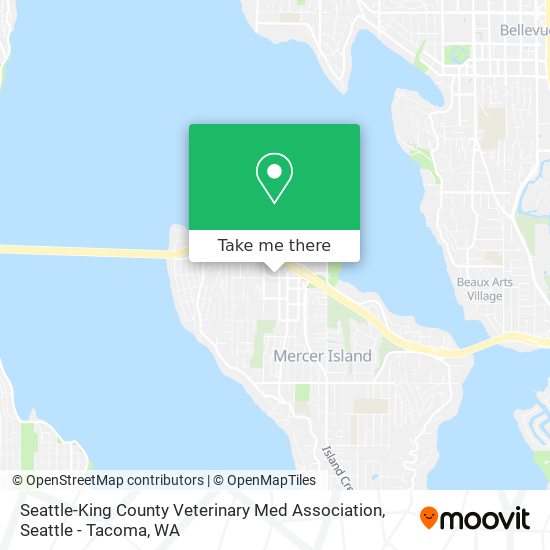 Mapa de Seattle-King County Veterinary Med Association