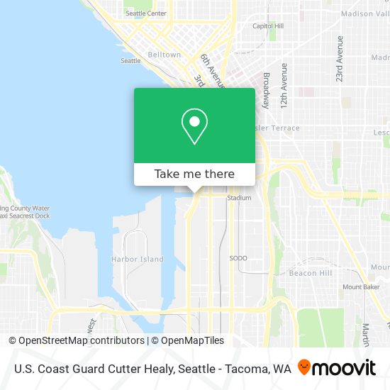Mapa de U.S. Coast Guard Cutter Healy