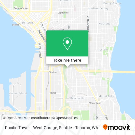 Pacific Tower - West Garage map