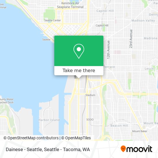Mapa de Dainese - Seattle