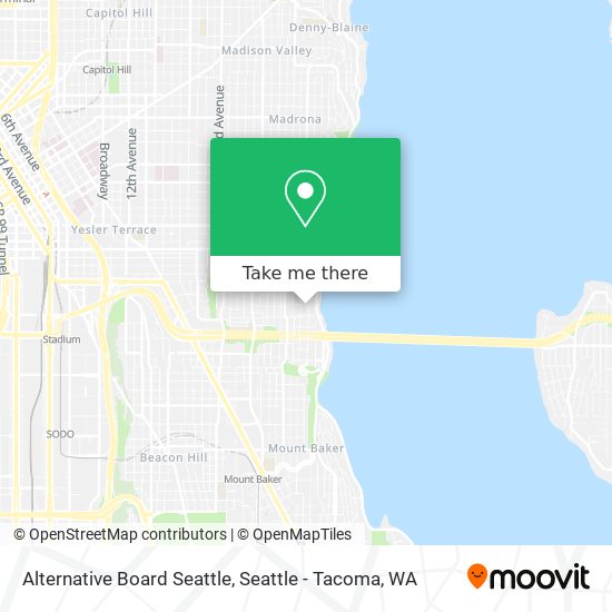 Alternative Board Seattle map