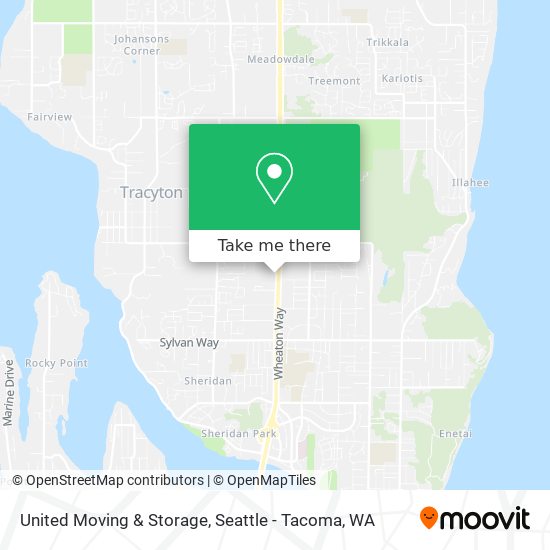 United Moving & Storage map