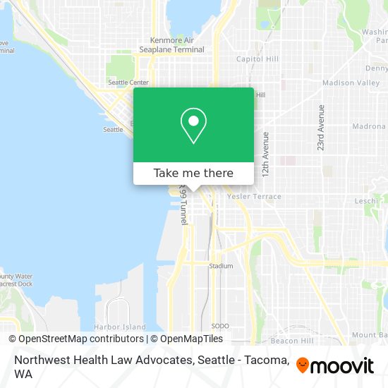 Mapa de Northwest Health Law Advocates