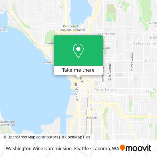 Mapa de Washington Wine Commission