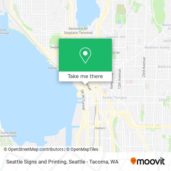 Mapa de Seattle Signs and Printing