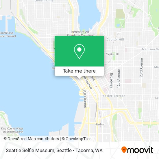 Seattle Selfie Museum map
