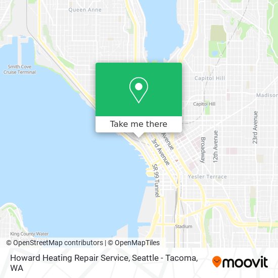 Mapa de Howard Heating Repair Service