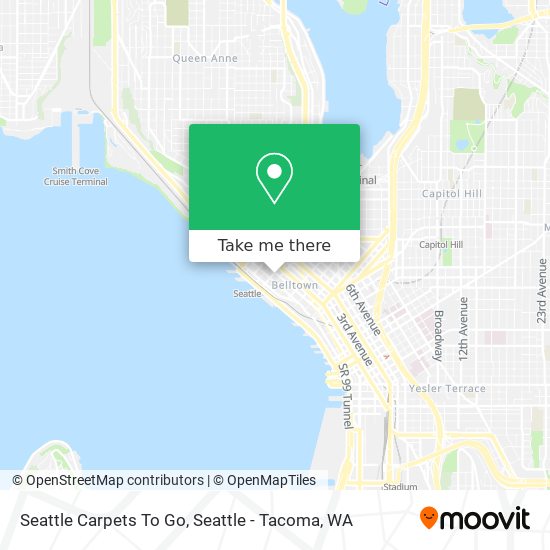 Mapa de Seattle Carpets To Go