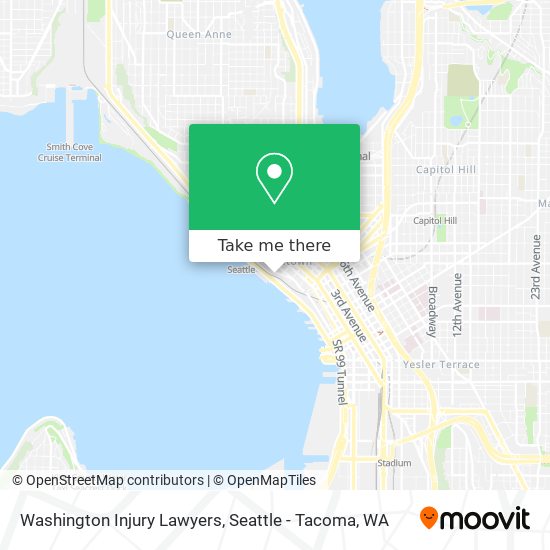 Washington Injury Lawyers map