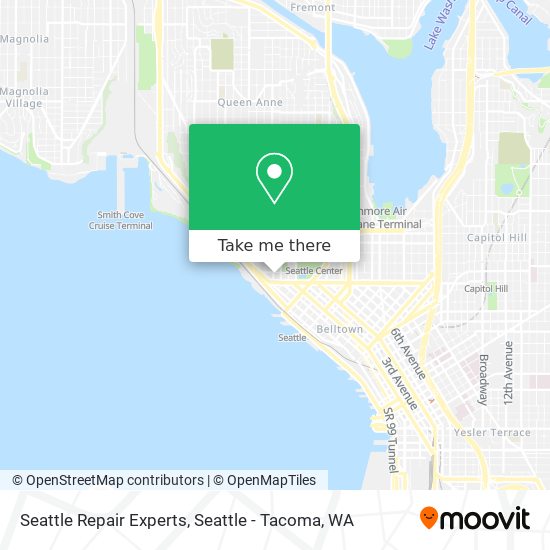 Seattle Repair Experts map