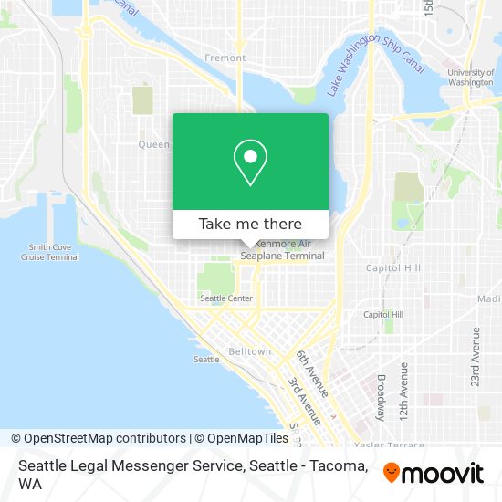 Seattle Legal Messenger Service map