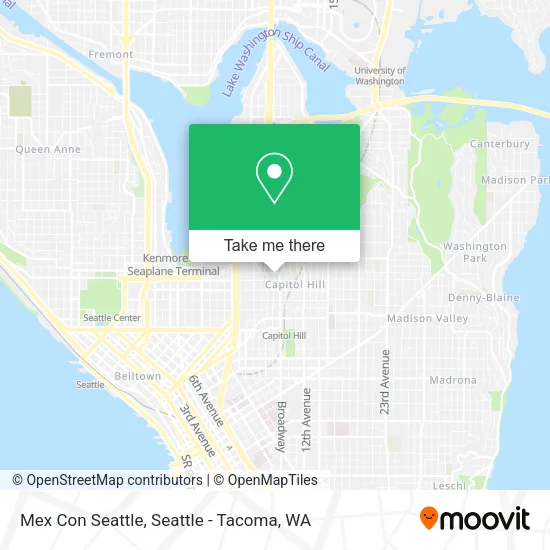 Mapa de Mex Con Seattle