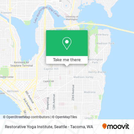 Mapa de Restorative Yoga Institute