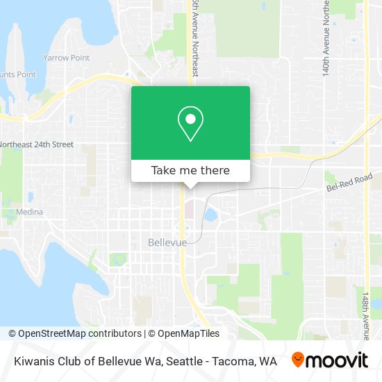 Kiwanis Club of Bellevue Wa map