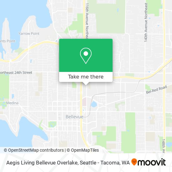 Mapa de Aegis Living Bellevue Overlake