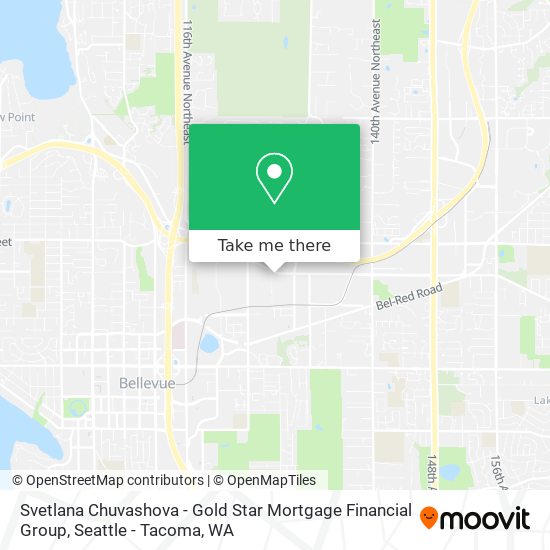 Svetlana Chuvashova - Gold Star Mortgage Financial Group map