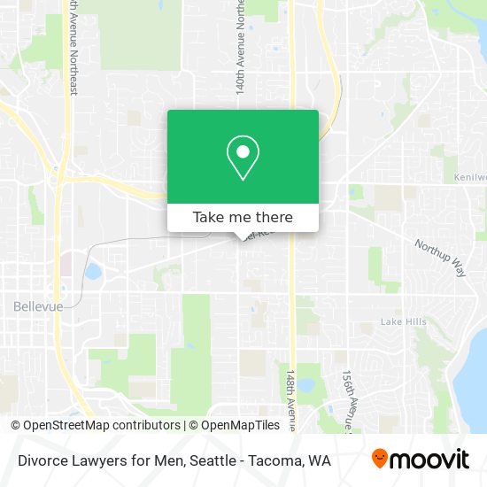 Divorce Lawyers for Men map