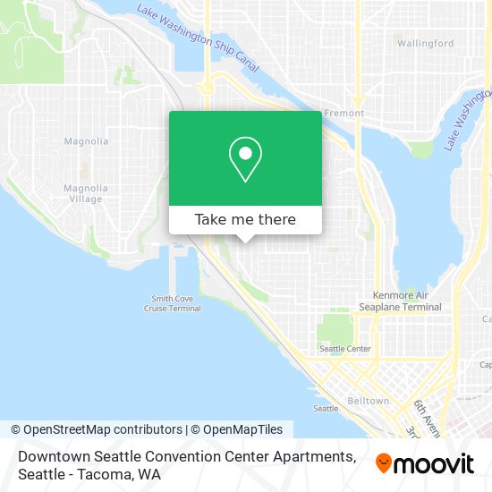 Downtown Seattle Convention Center Apartments map