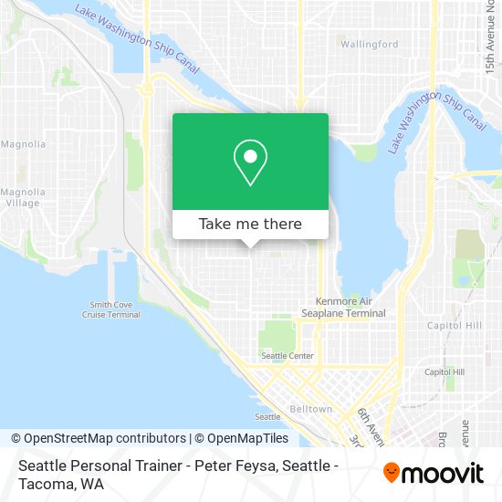 Seattle Personal Trainer - Peter Feysa map